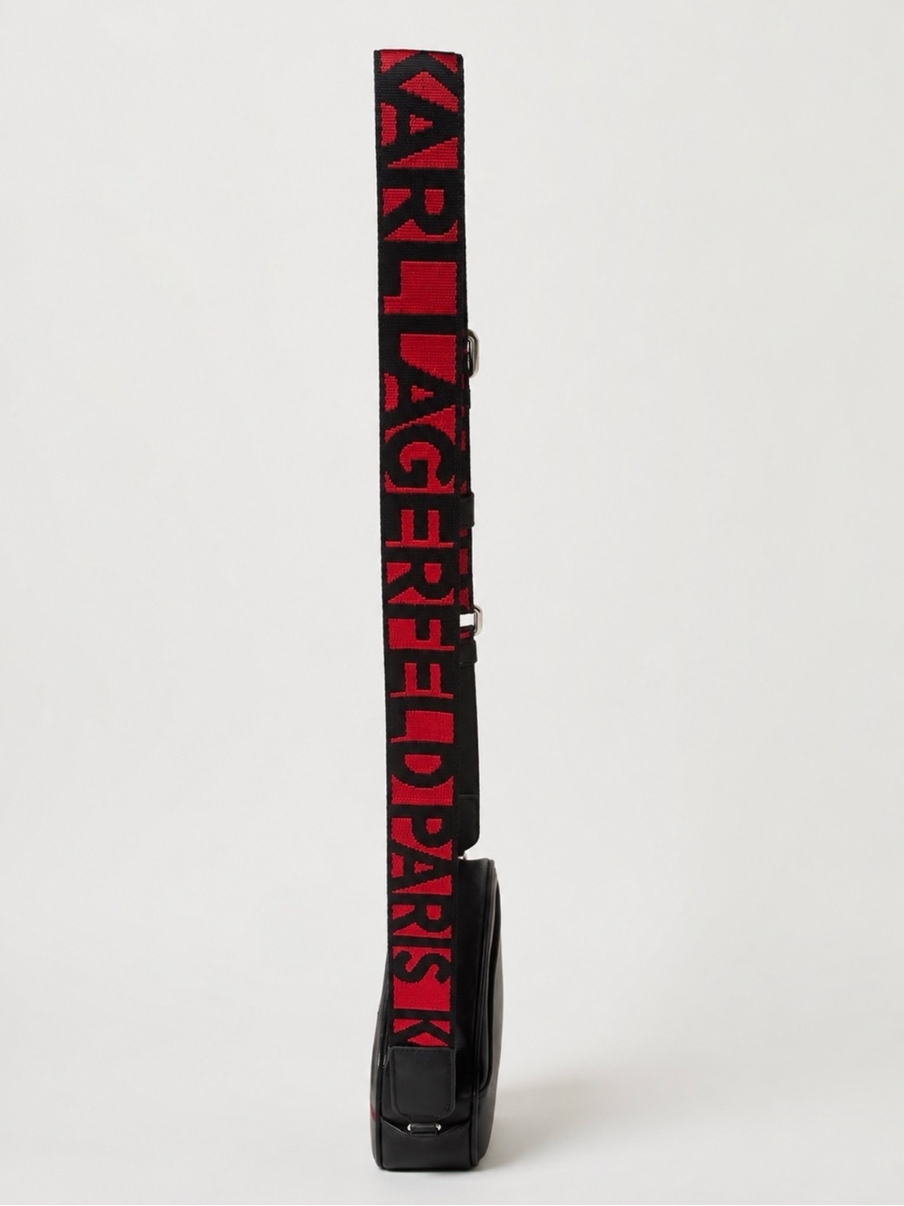 Karl Lagerfeld Paris Love Karl Black Red Crossbody Bag NWT $198 - Picture 6 of 9